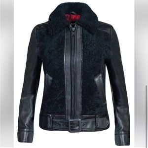 Schott NYC Sheepskin Leather Jacket